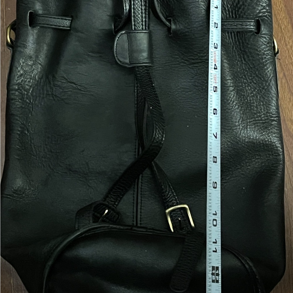 Coach Elegant Black Leather Backpack - Picture 12 of 15